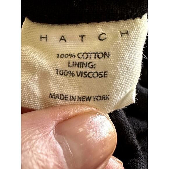 HATCH Women's Maternity Cotton Ditsy Floral Long Sleeve Jumpsuit Black Size 2 - Picture 15 of 16